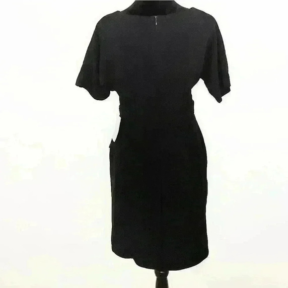 BOBEAU Solid Dolman Sleeve Faux Wrap Dress Size MP - Picture 8 of 15